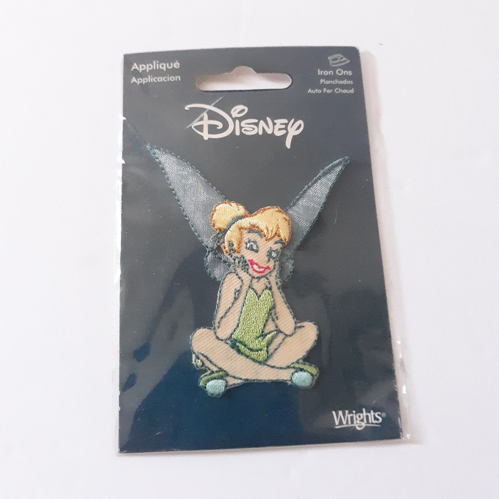 Authentic 🧚🏽‍♀️Vintage Disney TINKERBELL Applique Patch, Sewing, Fashio